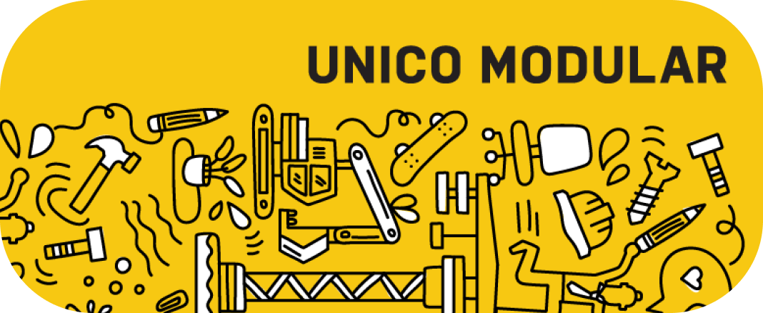 Unico Modular branding composition